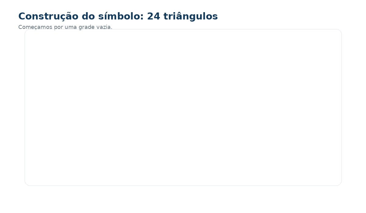 Animação mostrando os 24 triângulos sendo adicionados até formar o logo da Data Summit